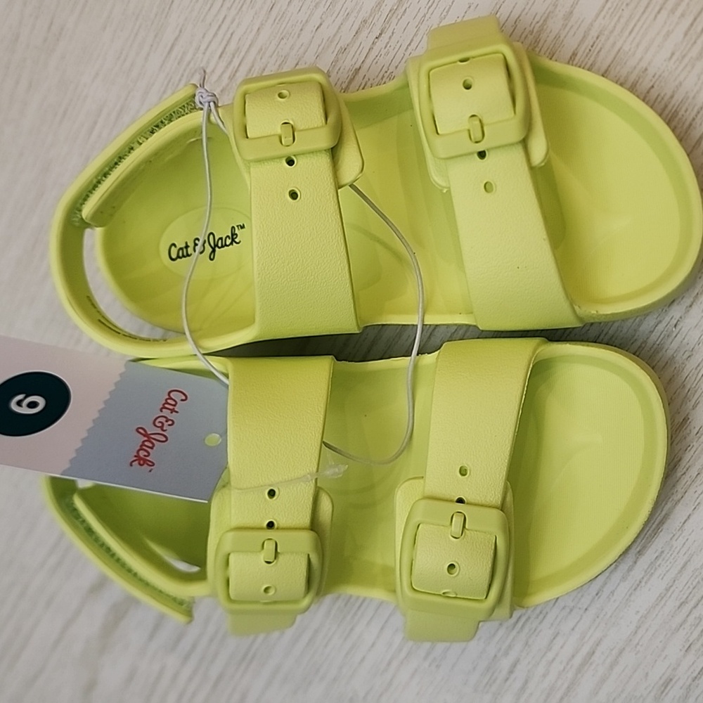 Cat & Jack Kids Lime Sandals